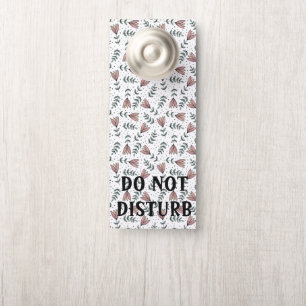 Affichette De Porte Impression florale Ne pas déranger