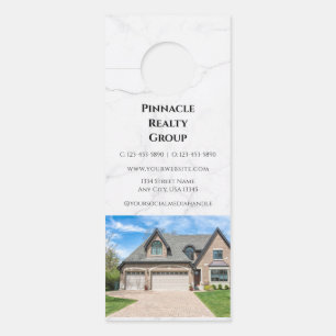 Affichette De Porte Invitation à la Journée Portes Ouvertes Immobilier