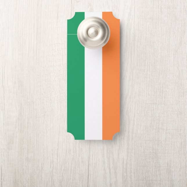Affichette De Porte Irlande National Flag, standard irlandais, bannièr (Sur le bouton)