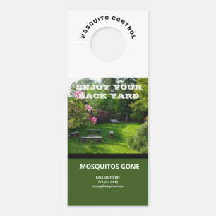 Affichette De Porte Jardin coloré Photo Contrôle des moustiques