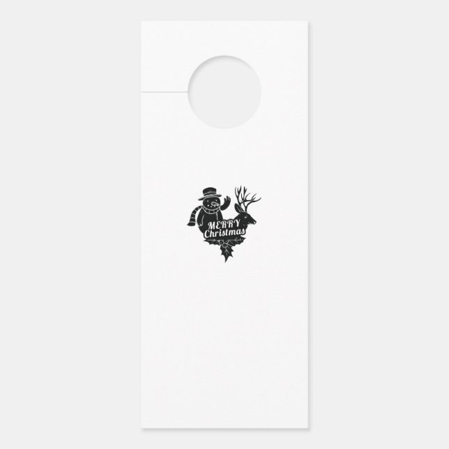 Affichette De Porte Joyeux Noël (Devant)