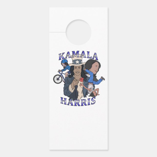 Affichette De Porte Kamala Harris Bootleg Rap (Devant)