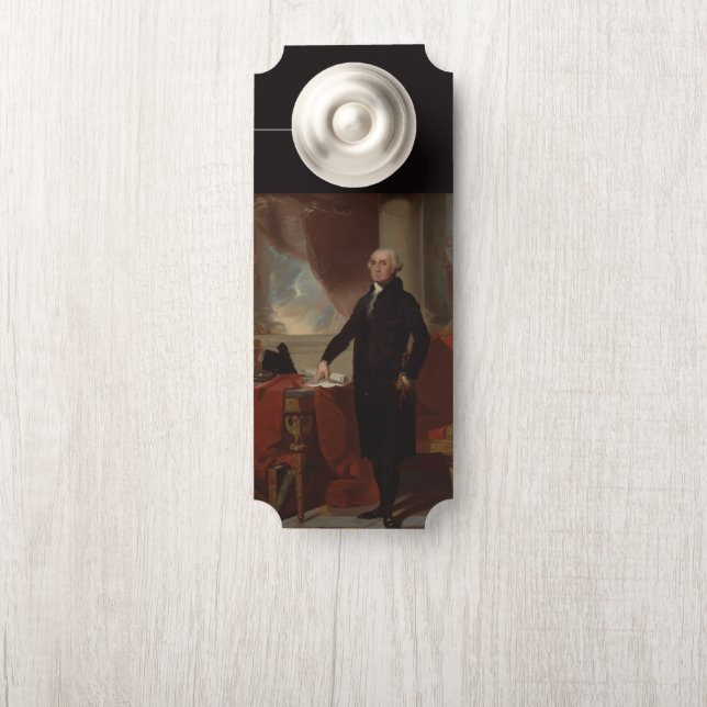 Affichette De Porte Lansdowne Portrait : Le président américain George (Sur le bouton)