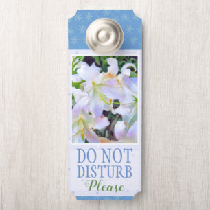 Affichette De Porte Lilium ‘Casa Blanca’ [Signe de poignée de porte] ド