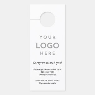 Affichette De Porte Logo Désolé Nous Vous Avons Manqué Promotional Bus