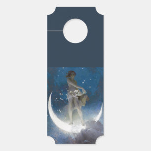 Affichette De Porte Luna Goddess at Night Scattering Stars