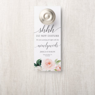 Affichette de porte Mariage Blushing Blooms Ne Dis