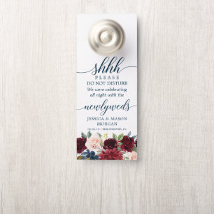 Affichette de porte mariage - Ne pas déranger - Bo