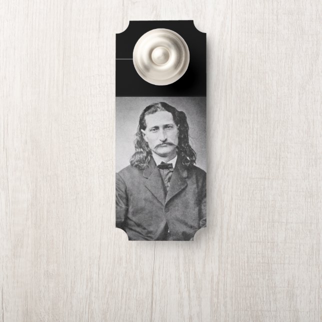 Affichette De Porte Marshal Wild Bill Hickok Old West Gunfighter (Sur le bouton)