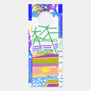 Affichette De Porte Membres de la bande Festive Abstrait