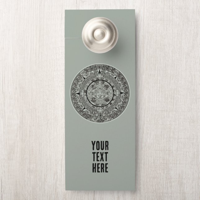 Affichette De Porte Mexicaine Aztec Sun Stone Maya Calendrier 1 (Sur le bouton)