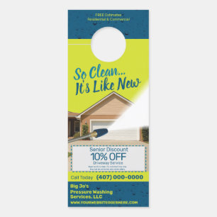 Affichette De Porte Modèle personnalisable de lavage d'alimentation so