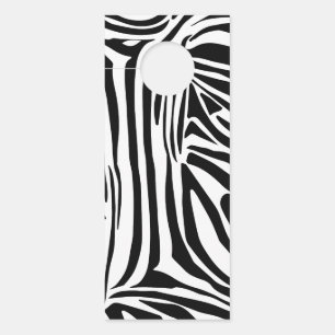 Affichette De Porte Modèle Zèbre