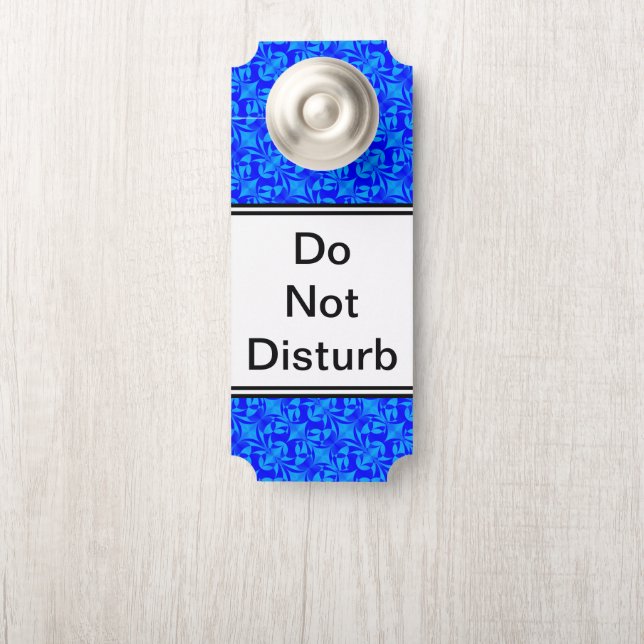 Affichette De Porte Motif de papillon bleu par Kenneth Yoncich (Sur le bouton)