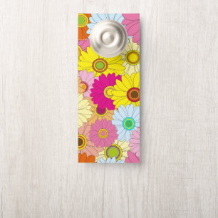 Affichette De Porte motif floral