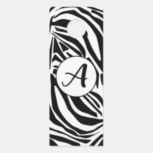 Affichette De Porte Motif Zèbre