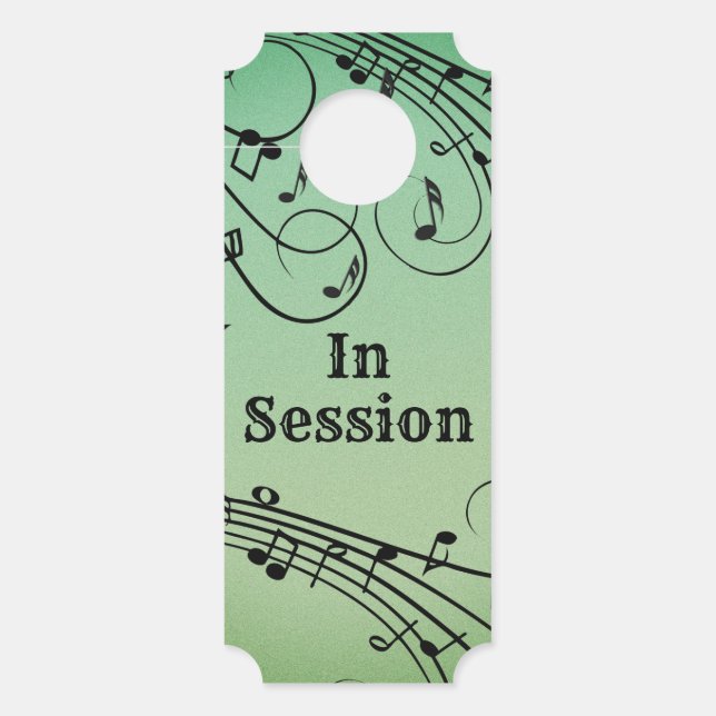 Affichette De Porte Musique de session (Devant)
