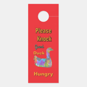 Affichette De Porte Ne pas déranger / Prière de frapper / Canard de ga