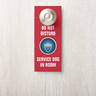 Affichette De Porte Ne pas déranger Service Dog Hotel