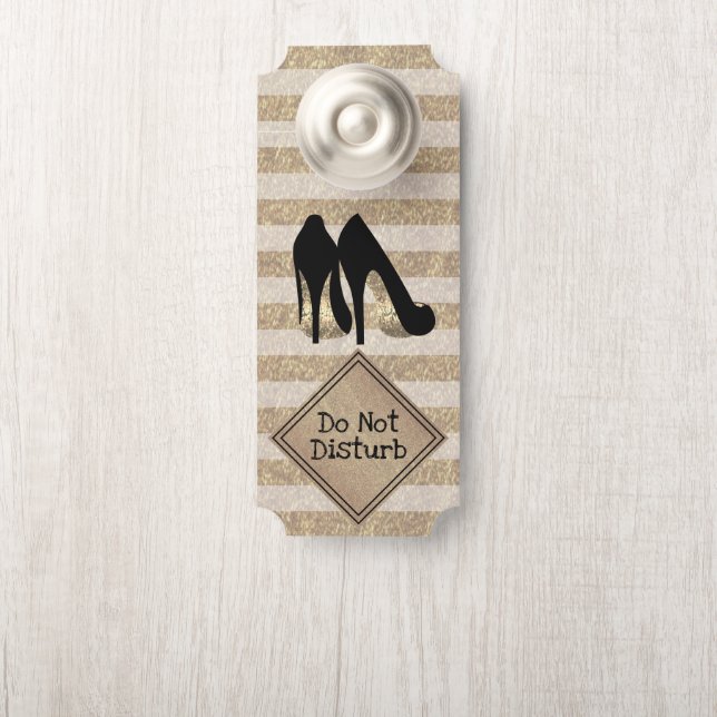 Affichette De Porte Ne pas déranger - talons hauts (Sur le bouton)