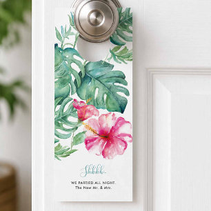 Affichette De Porte Ne Pas Déranger Tropical