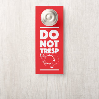 Affichette De Porte ne pas pénétrer rouge