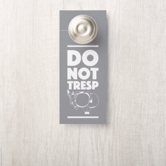 Affichette De Porte ne pas pénétrer zone grise