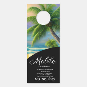 Affichette De Porte Nettoyage en détail de voiture mobile professionne