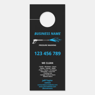 Affichette De Porte Nettoyage professionnel sous pression Nettoyage so