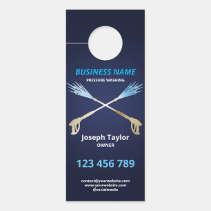 Affichette De Porte Nettoyage professionnel sous pression Nettoyage so
