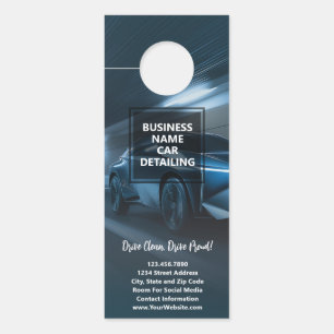 Affichette De Porte Options de service de détails de voiture - Service