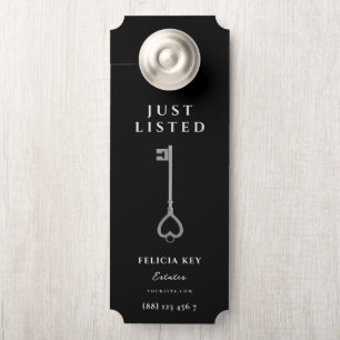 Affichette De Porte Ouvrir Maison juste listé Immobilier avant