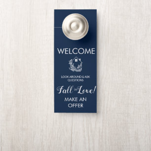Affichette De Porte Pancarte de bienvenue dans un porte-porte de maiso