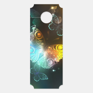 Affichette De Porte Papillon lumineux et papillons de nuit