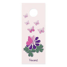 Papillon rose vert pourpre Nom du doodle