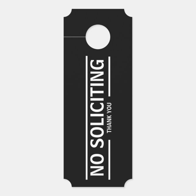 AFFICHETTE DE PORTE PAS DE SOLICITATION (Devant)