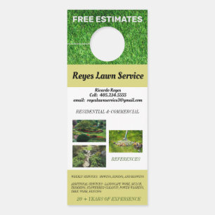 Affichette De Porte Paysage et service de pelouse multiphoto