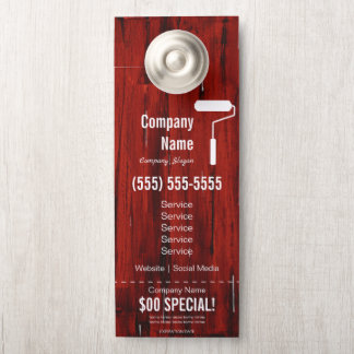 Affichette de porte peintre