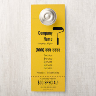 Affichette de porte peintre