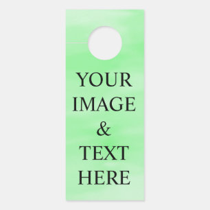 Affichette De Porte Personnalisé Personnalisé Votre Propre Photo & Tex