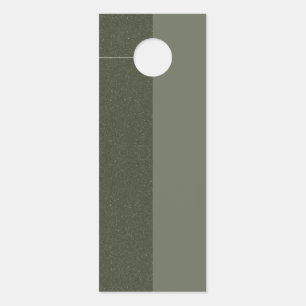 Affichette de porte personnalisé Split Moss Green