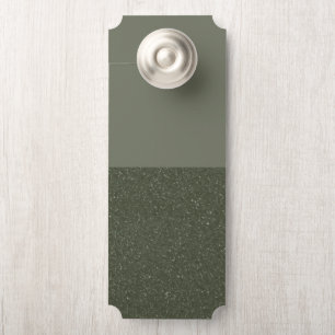 Affichette de porte personnalisé vert