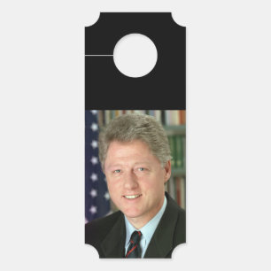 Affichette De Porte Photo du président Bill Clinton à la Maison Blanch
