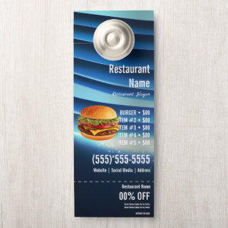 Affichette De Porte Porte-clés de burger