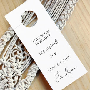 Affichette De Porte Porte-clés de porte réservée pour mariage