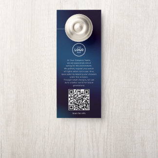 Affichette De Porte Porte-clés QR Code Logo Hôtel Informations Invité