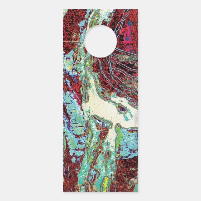 Affichette De Porte Porte-clés – Strata Pulse (Devant)
