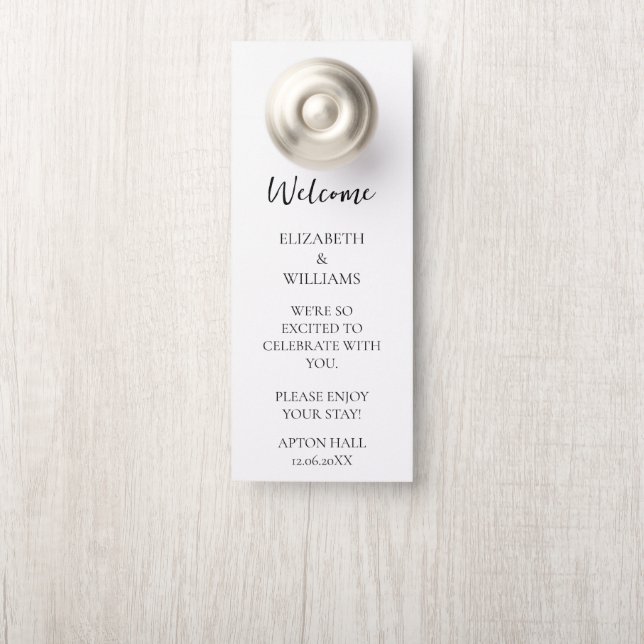 Affichette De Porte Porte de salle réservée personnalisée pour mariage (Sur le bouton)