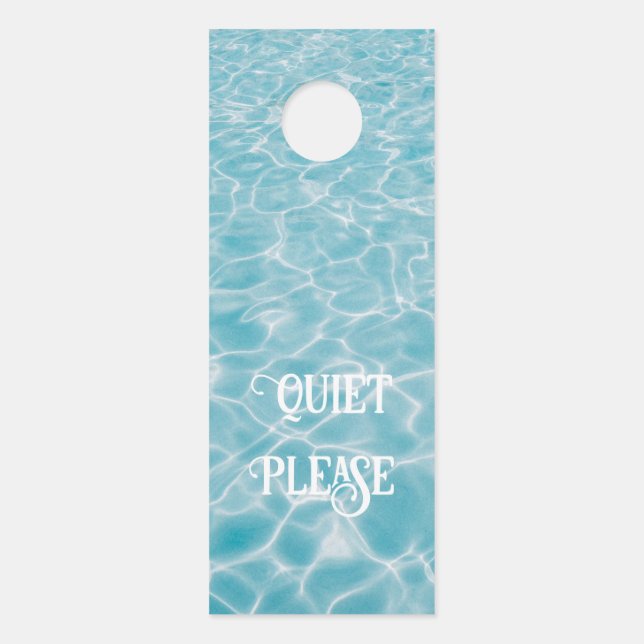Affichette De Porte Réflexions personnalisées sur les piscines aquatiq (Devant)