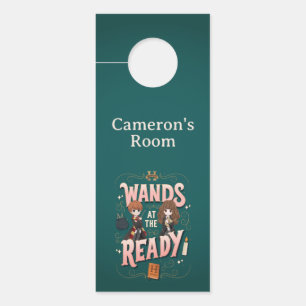 Affichette De Porte Ron & Hermione Wands au Ready